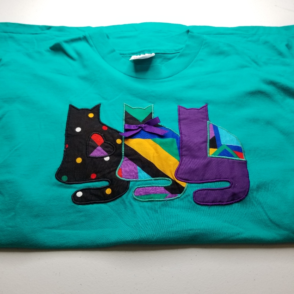 Cat lady Tee hanes